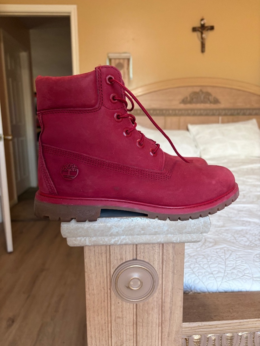 8.5 Womens Timberland Boots Red